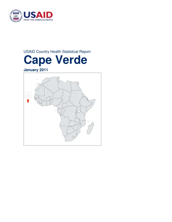 USAID Country Health Statistical Report for Cape Verde