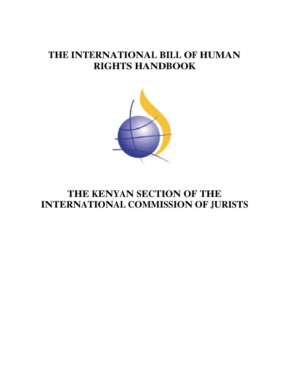 The International Bill of Human Rights Handbook