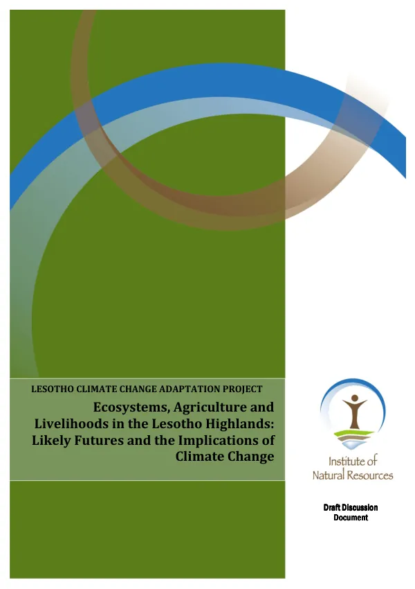 LESOTHO CLIMATE CHANGE ADAPTATION PROJECT
