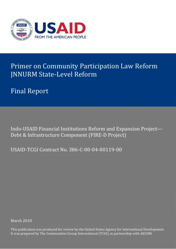 The Reform: Community Participation Law (CPL)