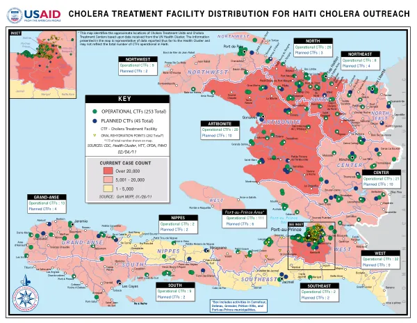 USAID/OFDA Haiti Program Map