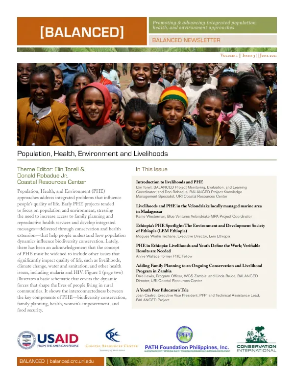 Population, Health, Environment and Livelihoods
