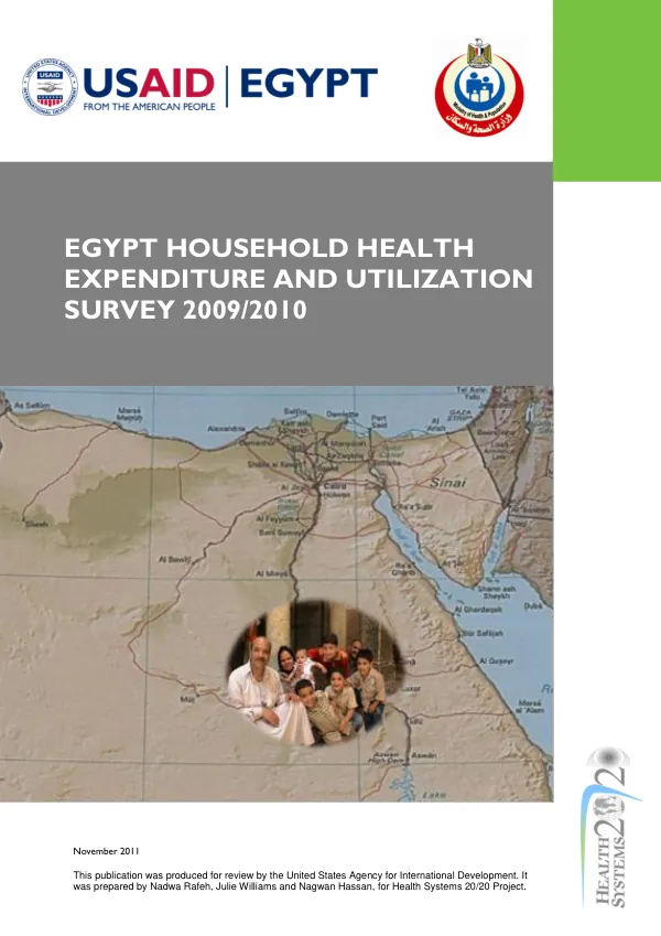 Egypt Household Health Expenditure and Utilization Survey 2009/2010