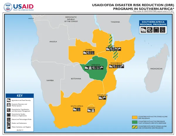 USAID/OFDA DISASTER RISK REDUCTION (DRR) PROGRAMS IN SOUTHERN AFRICA