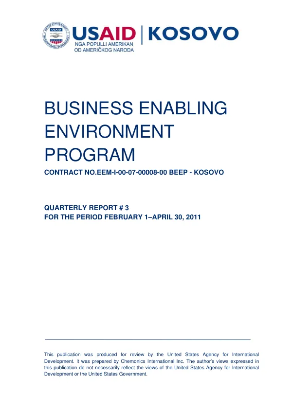 USAID/Government Infrastructure Support