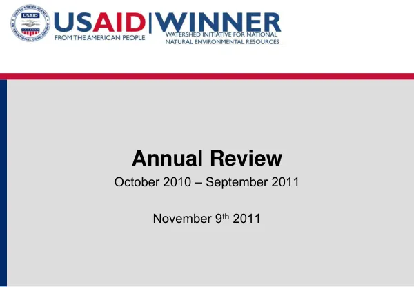 Annual Review October 2010 – September 2011