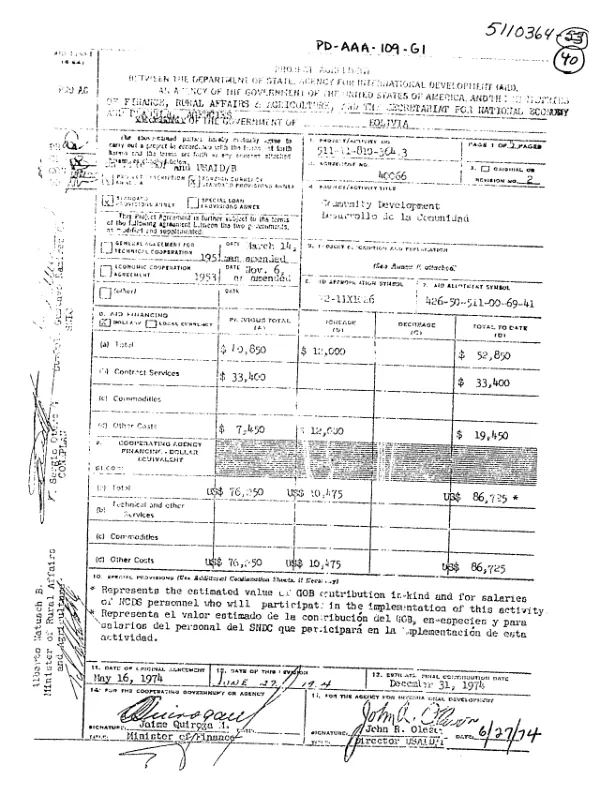PROJECT AGREEMENT