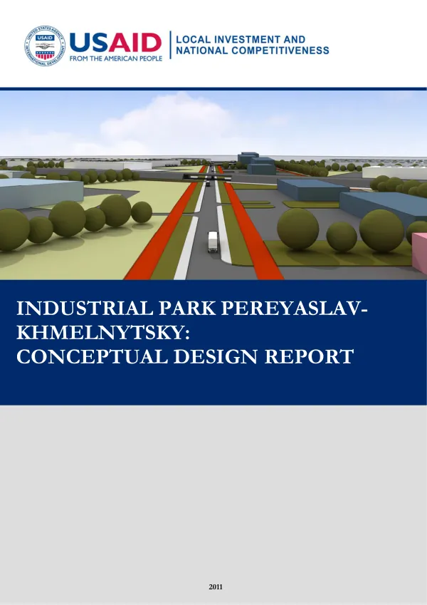 Industrial Park Pereyaslav-Khmelnytsky: Conceptual Design Report