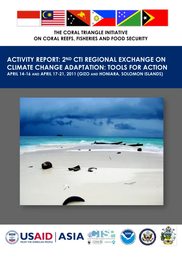 2nd Regional Exchange on Climate Change Adaptation: Tools for Action