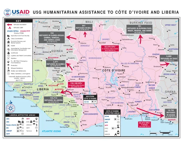 USG HUMANITARIAN ASSISTANCE TO CÔTE D’IVOIRE AND LIBERIA