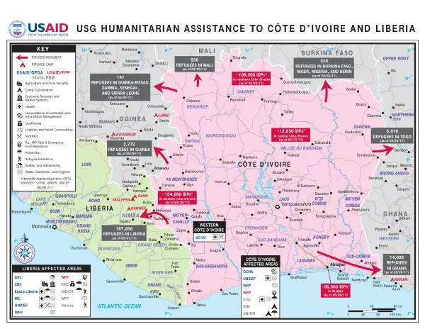 USG HUMANITARIAN ASSISTANCE TO CÔTE D’IVOIRE AND LIBERIA