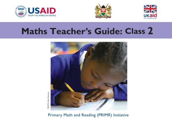 PRIMR MATHS Teacher’s Guide - Class 2