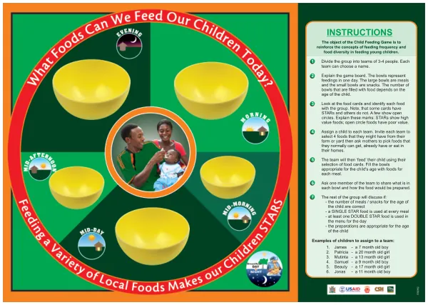 Zambia CSH Menu Planning Game