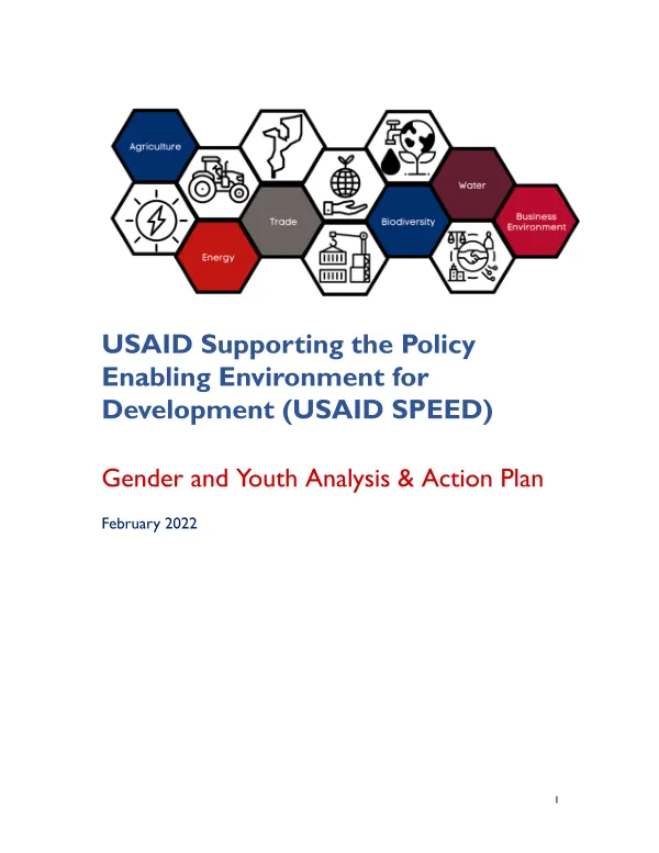 Gender and Youth Analysis and Action Plan