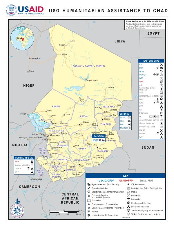 USG HUMANITARIAN ASSISTANCE TO CHAD