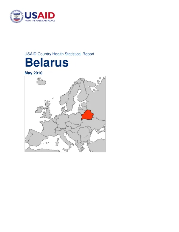 USAID Country Health Statistical Report for Belarus