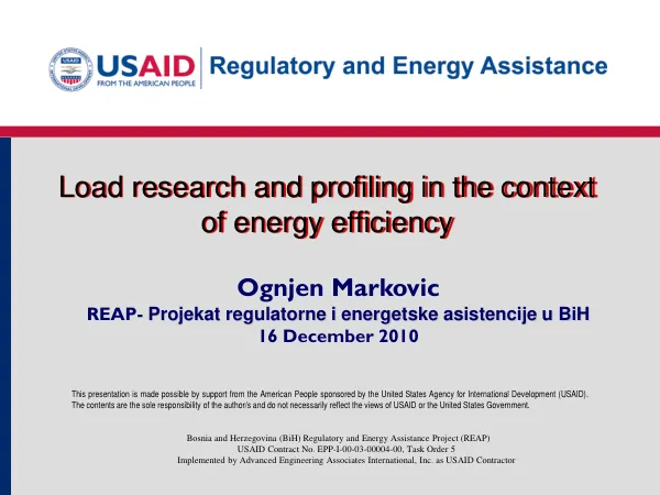 Load Research & Profiling in Energy Efficiency