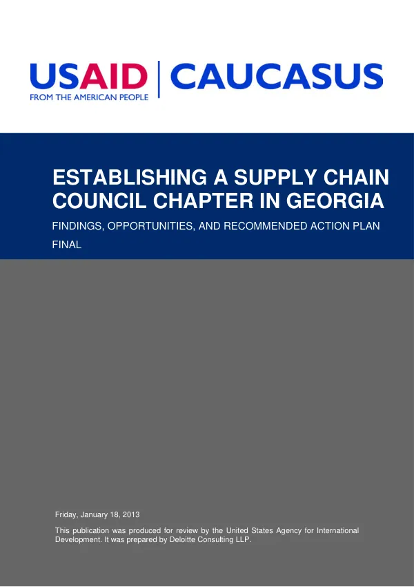SCOR and SCC Recommendations and Action Plan
