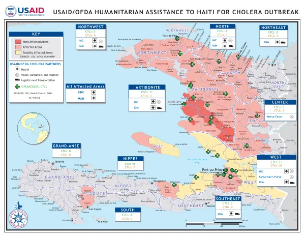 USAID/OFDA HUMANITARIAN ASSISTANCE TO HAITI FOR CHOLERA OUTBREAK