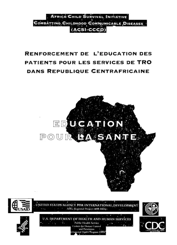 Renforcement de l'education des patients pour les services de TRO dans la Republique Centrafricaine