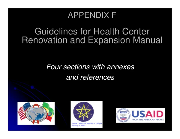 Guidelines for Health Center Renovation and Expansion Manual