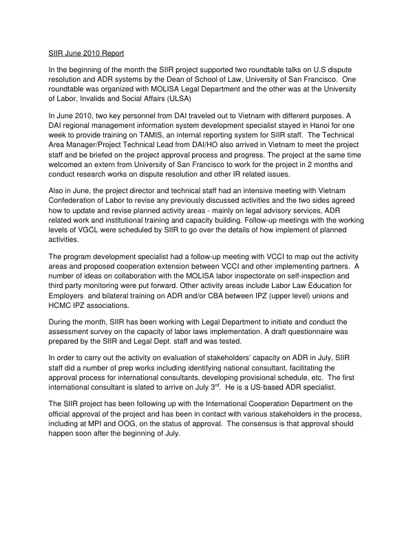 IRPP June 2010 Report
