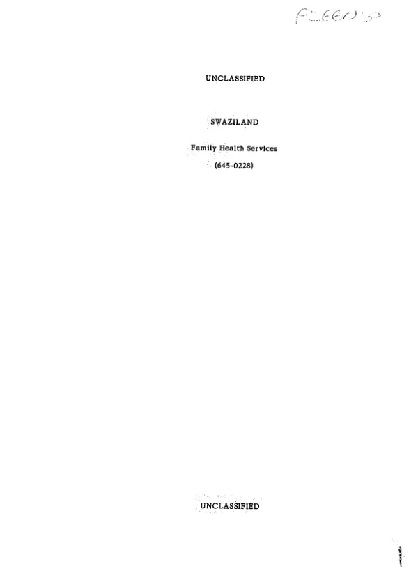 Family Health Services Project (645-0228)