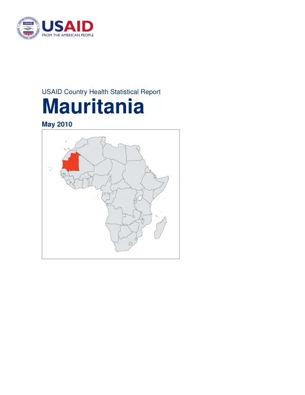 USAID Country Health Statistical Report Mauritania