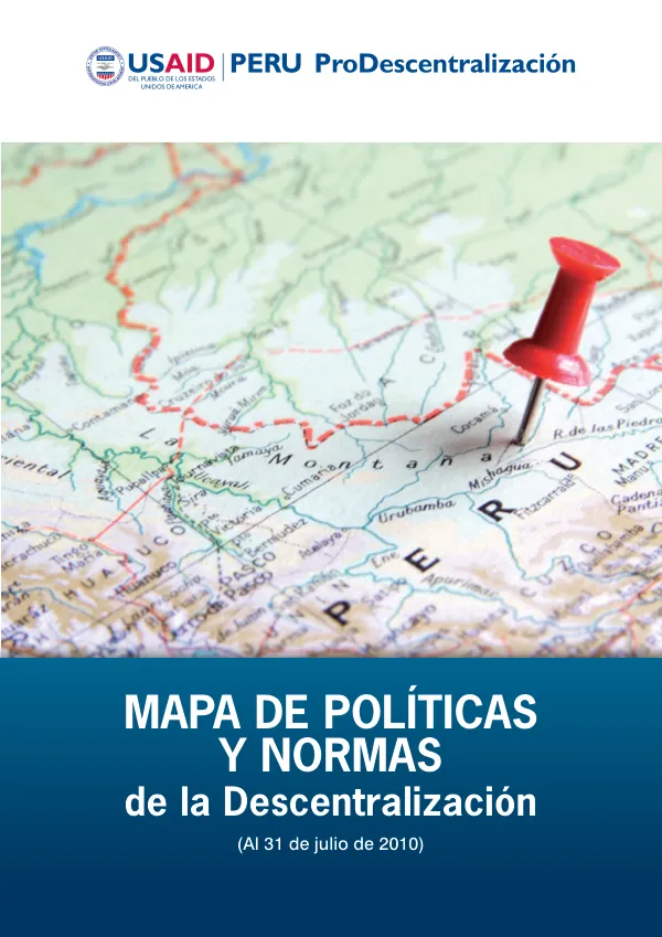 Mapa de Políticas y Normas de la Descentralización 2010 – 2011