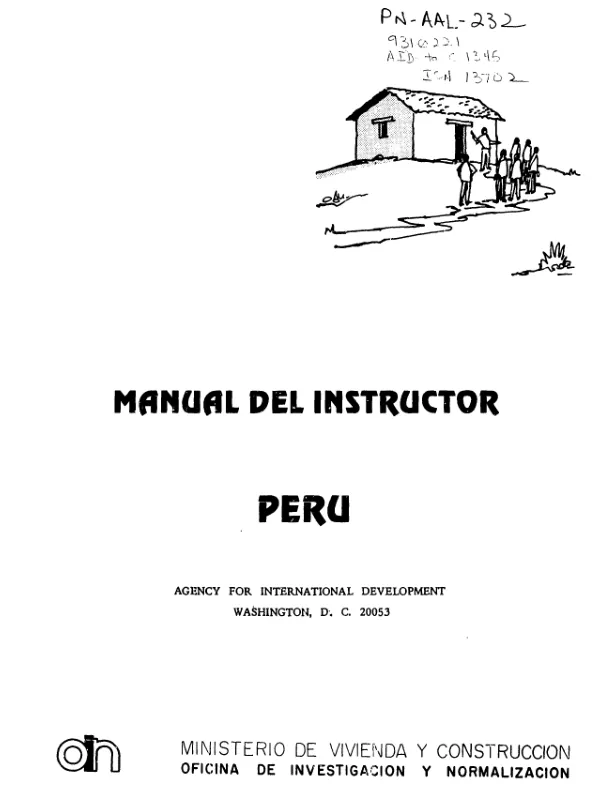 Manual del Instructor: Construcción de Casas en Zonas Propensas a Terremotos