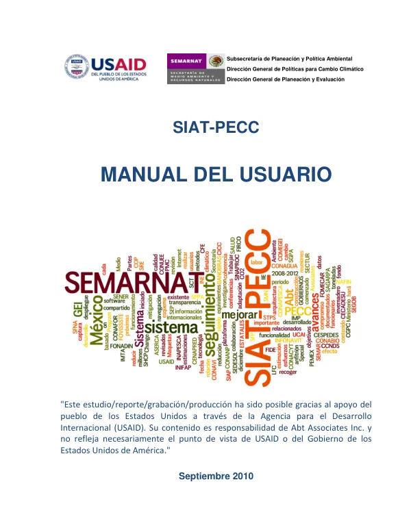 Manual del usuario de SIAT-PECC