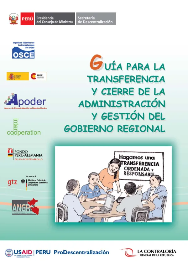 Guía de transferencia. Gestión regional