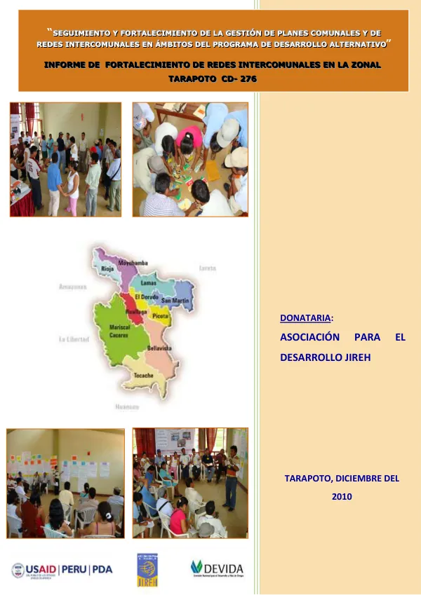 Final Report: Fortalecimiento de Capacidades a Líderes de las Redes Intercomunales para la Incidencia Local