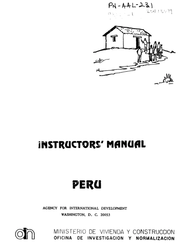 Instructor's Manual for Earthquake-Resistant Construction in Peru