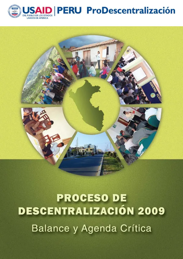 Balance del Proceso de Descentralización 2009