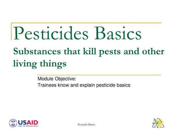 Pesticide Basics