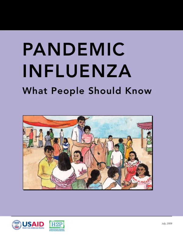 PANDEMIC INFLUENZA What People Should Know