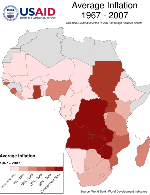 Average Inflation 1967 - 2007