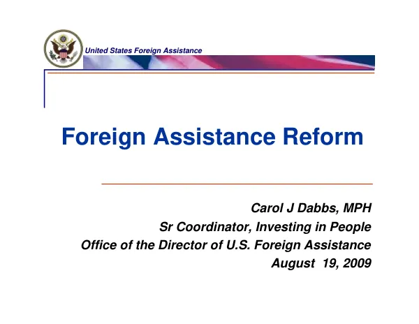 United States Foreign Assistance