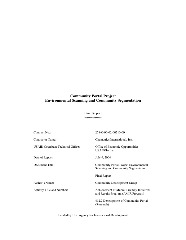 Performance evaluation of USAID support to palliative care in South Africa