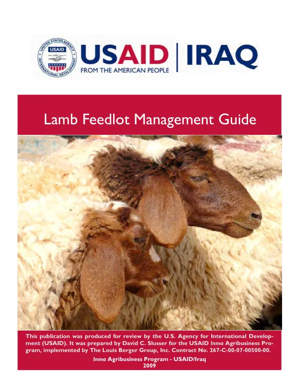 Lamb Feedlot Management Guide