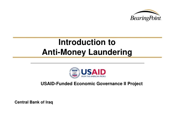 USAID-Funded Economic Governance II Project – Monetary Policy & Central Bank