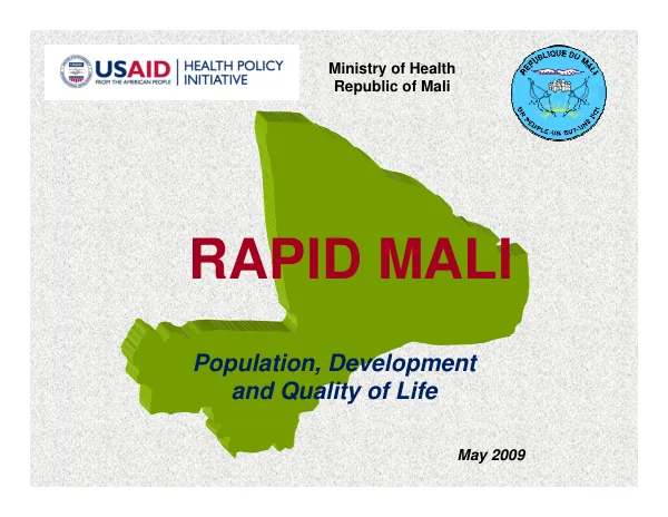 Population, Development, and Quality of Life in Mali: What is RAPID?