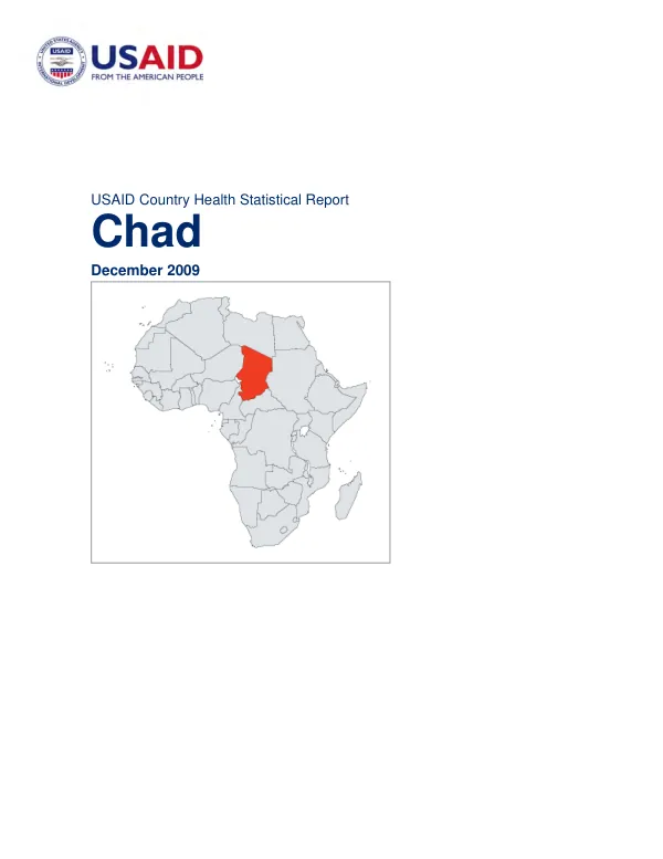 USAID Country Health Statistical Report Chad