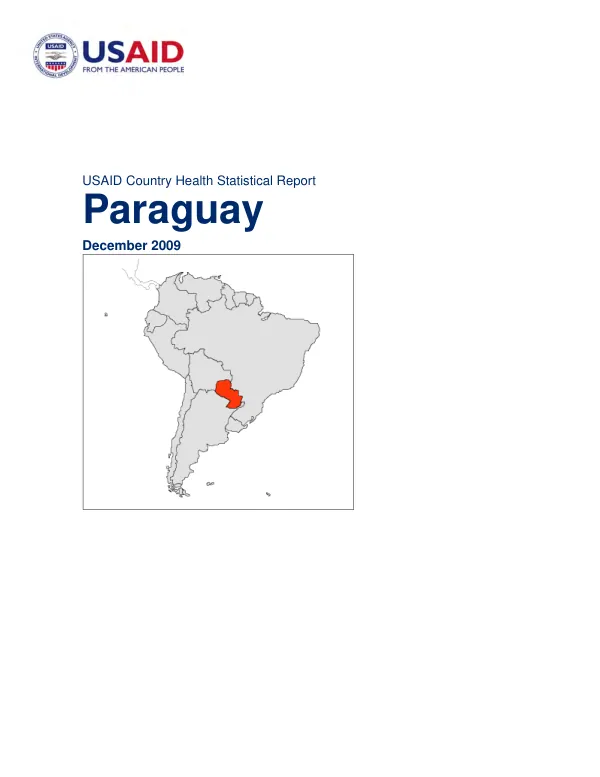 USAID Country Health Statistical Report for Paraguay