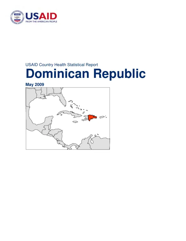 USAID Country Health Statistical Report for the Dominican Republic