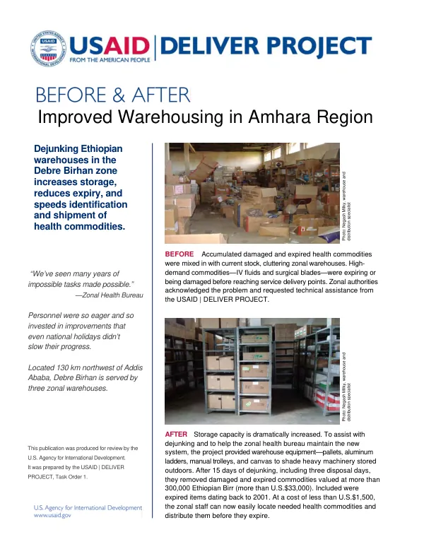 Improved Warehousing in Amhara Region
