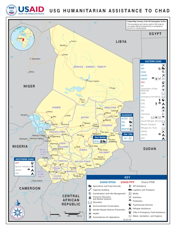 Chad Program Map 09/25/09