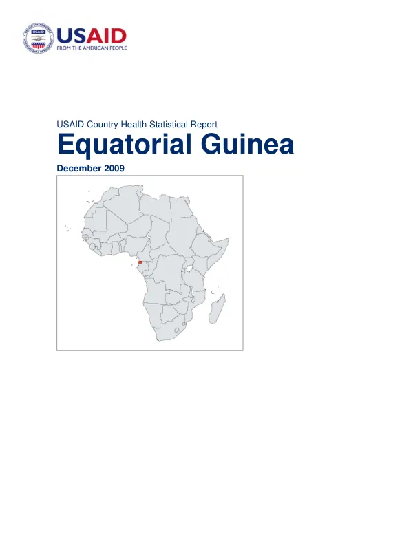 USAID Country Health Statistical Report for Equatorial Guinea