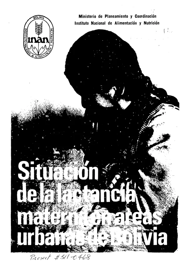 Situacion de la Lactancia Materna en Areas Urbanas de Bolivia